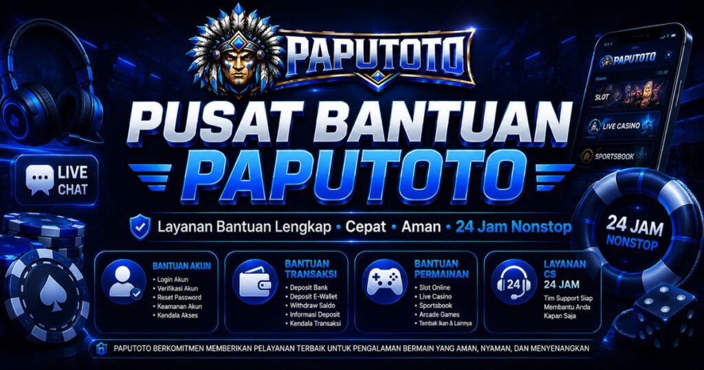 Pusat Bantuan PAPUTOTO dengan layanan 24 jam